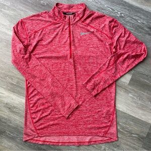 Nike Red Dri-Fit 1/4 zip Pullover Size M